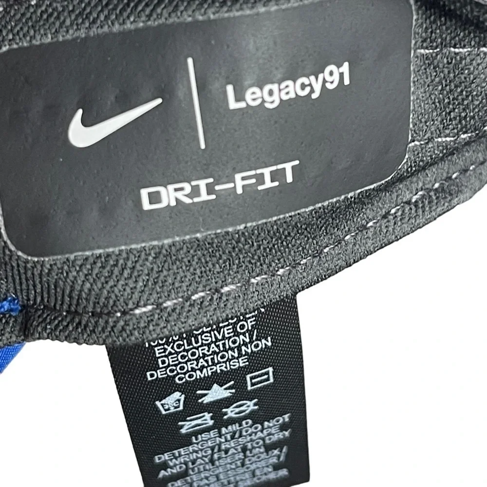 Nike Legacy91 Blue White Dri-Fit Adjustable Strapback Hat Cap NWT